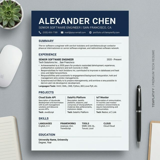 Professional CV Preview